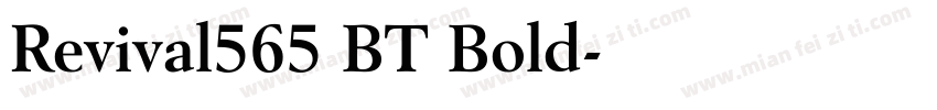 Revival565 BT Bold字体转换